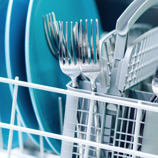 Dishes in dishwasher